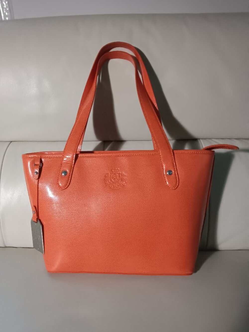 Ralph Lauren Newton Shopper Tote Leather Bag